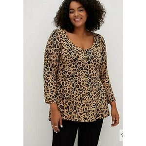 Leopard Fit & Flare Tunic